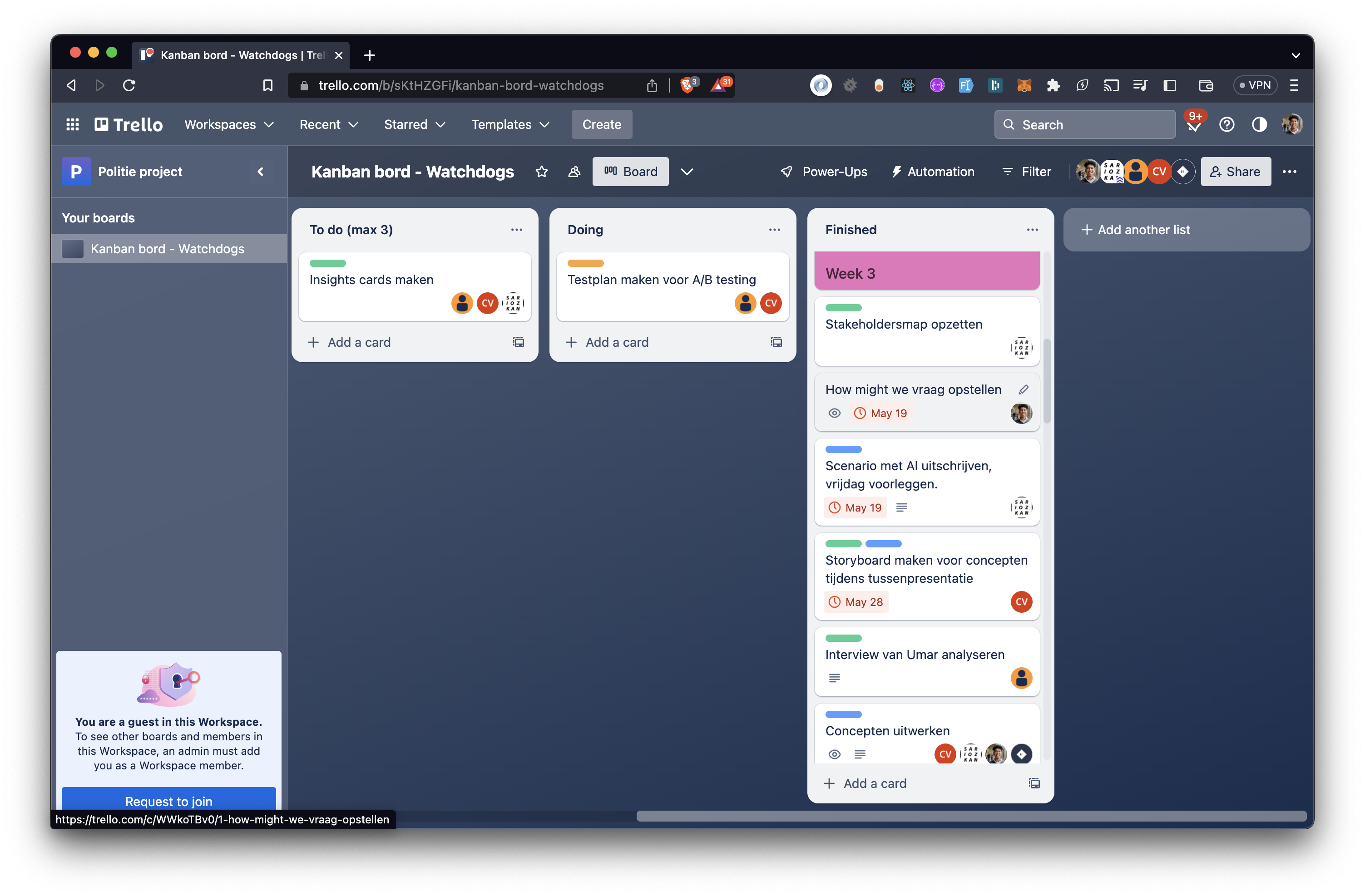 Trello board